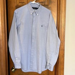 Light blue button down collar shirt